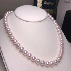 Takaramonobr TEN-NYO | 8.5-9.0 Mm Japanese Akoya White Pearl Necklace - PSL Certificate Akoya Pearls