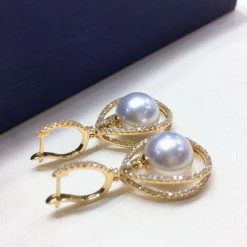 Cheap ๐ Takaramonobr Different Pearl Type In Same Style Infinity Love 9.0-10.0 Mm White South Sea Pearl & Diamond Dangle Earrings Mounted On 18K Gold ๐ 13 Takaramonobr Different Pearl Type In Same Style Infinity Love 9.0-10.0 Mm White South Sea Pearl & Diamond Dangle Earrings Mounted On 18K Gold