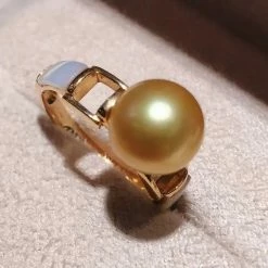 Takaramonobr Prim Collection 9.0-10.0 Mm Deep Golden South Sea Pearl Ring Golden South Sea Pearls