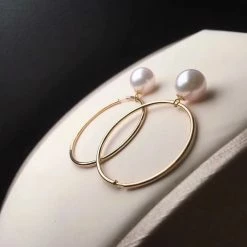 Takaramonobr Akoya Pearls Annulus 8.0-8.5 Mm White Akoya Pearl Detachable Earrings In 18K