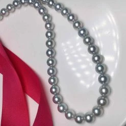 Takaramonobr 8.0-8.5 Mm Japanese Akoya Cultured Pearl Necklace In Blue