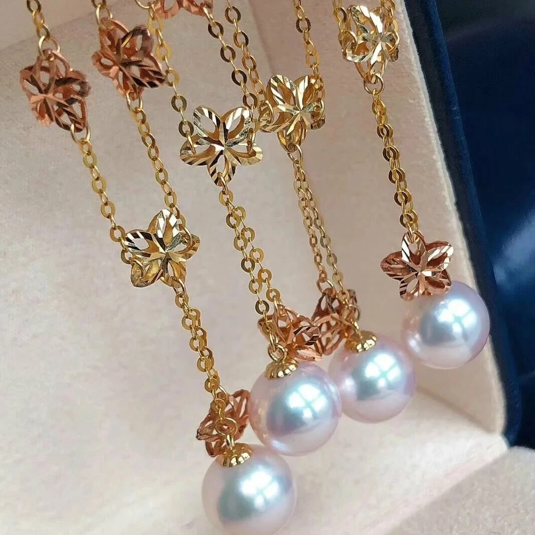 Best reviews of 😍 Takaramonobr Akoya Pearls Cherry Blossom 8.0-8.5 Mm Japanese White Akoya Pearl Pendant Mounted On G18K 🌟 8 Takaramonobr Akoya Pearls Cherry Blossom 8.0-8.5 Mm Japanese White Akoya Pearl Pendant Mounted On G18K