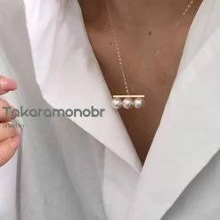 Cheap 🛒 Takaramonobr Matchstick 8.0-8.5 Mm White Akoya Pearl Pendant Mounted On 18-Karat Yellow Gold ⌛ 13 Takaramonobr Matchstick 8.0-8.5 Mm White Akoya Pearl Pendant Mounted On 18-Karat Yellow Gold