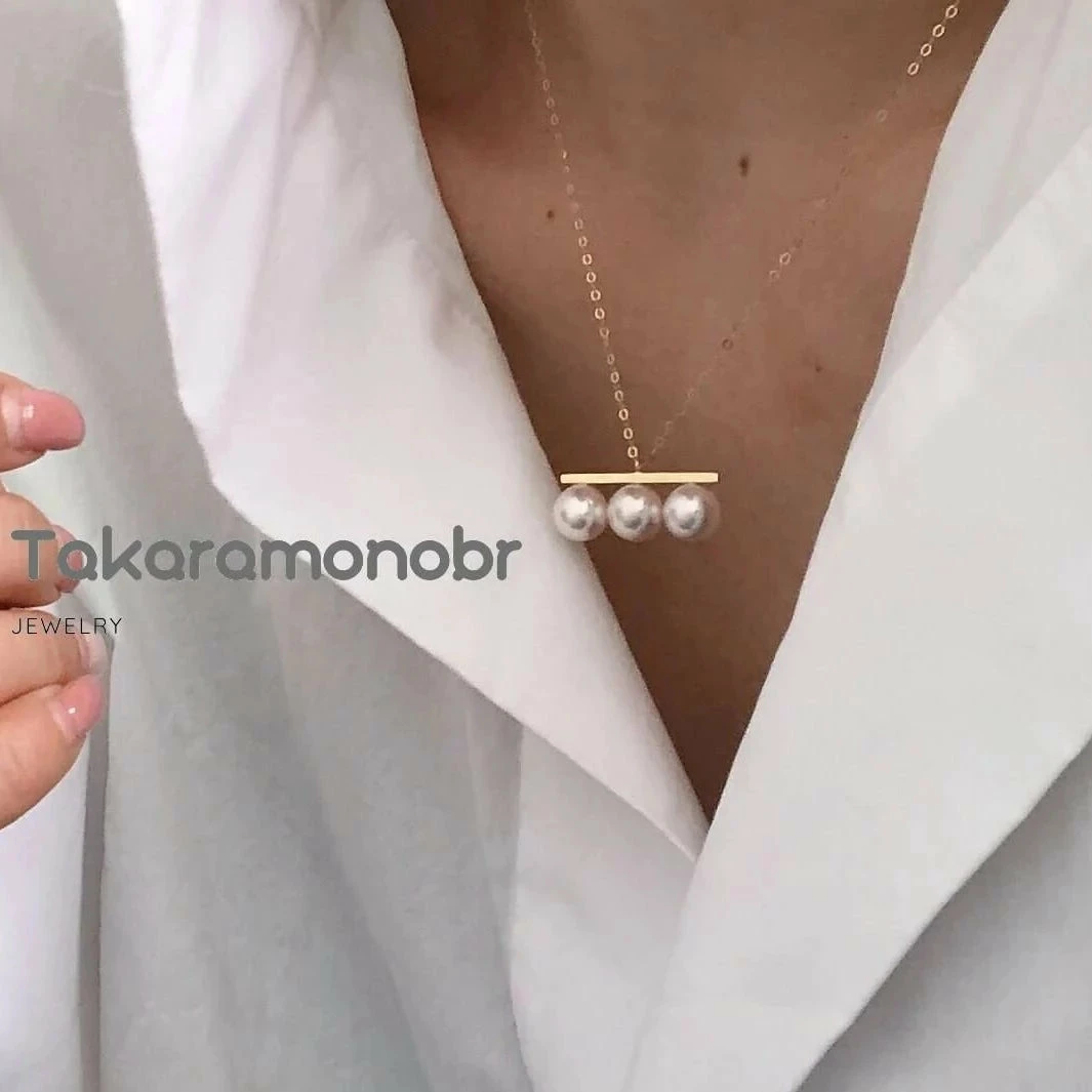 Cheap 🛒 Takaramonobr Matchstick 8.0-8.5 Mm White Akoya Pearl Pendant Mounted On 18-Karat Yellow Gold ⌛ 7 Takaramonobr Matchstick 8.0-8.5 Mm White Akoya Pearl Pendant Mounted On 18-Karat Yellow Gold