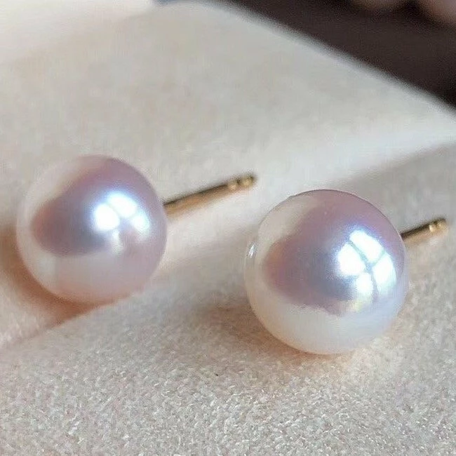 Outlet ✨ Takaramonobr TEN-NYO Luster White Akoya Round Pearl Stud Earrings In 18-Karat Gold Akoya Pearls 🔔 10 Takaramonobr TEN-NYO Luster White Akoya Round Pearl Stud Earrings In 18-Karat Gold Akoya Pearls