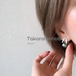 Best Sale 👍 Takaramonobr Black Pearls Pyramid Collection 12.0-13.0 Mm Tahitian Black Green Pearl & Diamond Earrings In G18K 😉 16 Takaramonobr Black Pearls Pyramid Collection 12.0-13.0 Mm Tahitian Black Green Pearl & Diamond Earrings In G18K