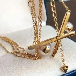 Takaramonobr Akoya Pearls Matchstick Akoya Pearl Earrings & Necklace & Ring Set - 4.0-7.0 Mm