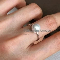 Takaramonobr Mystery Queen 7.5-8 Mm Japanese Akoya Pearl Ring