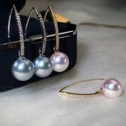 Cheapest ๐ Takaramonobr Akoya Pearls Articulated Tapered Diamond And French Hook Akoya Pearl Earrings, 8.0-8.5 Mm ๐ 7 Takaramonobr Akoya Pearls Articulated Tapered Diamond And French Hook Akoya Pearl Earrings, 8.0-8.5 Mm