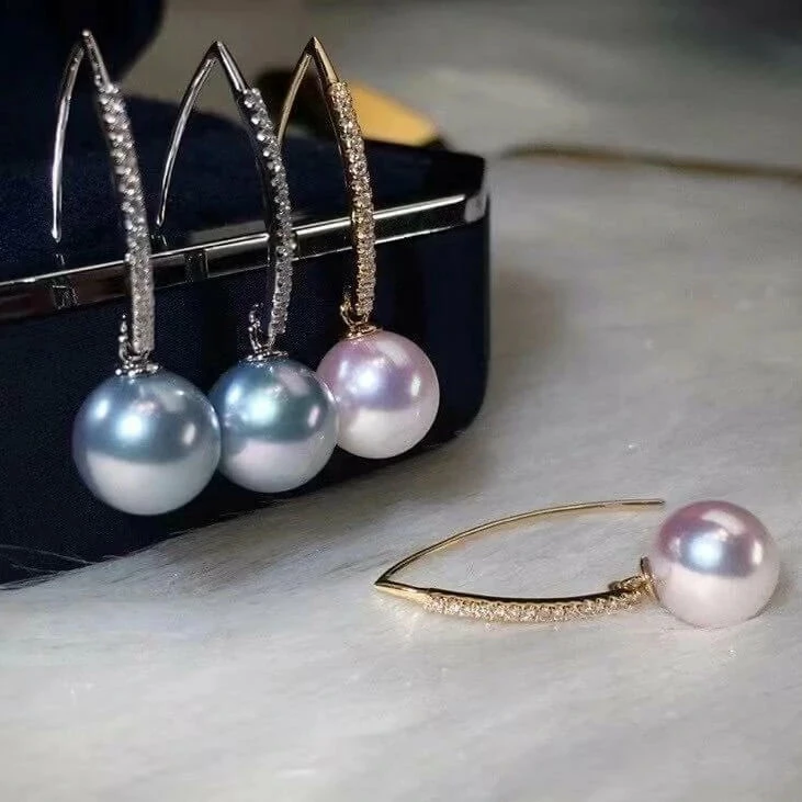 Cheapest ๐ Takaramonobr Akoya Pearls Articulated Tapered Diamond And French Hook Akoya Pearl Earrings, 8.0-8.5 Mm ๐ 5 Takaramonobr Akoya Pearls Articulated Tapered Diamond And French Hook Akoya Pearl Earrings, 8.0-8.5 Mm