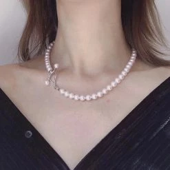 Takaramonobr Akoya Pearls 7.5-8.0 Mm Japanese Akoya Cultured Choker Pearl Necklace In White