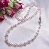 Takaramonobr Akoya Pearls 24" Matinee Length Japanese AA White Akoya Pearl Necklace