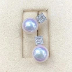 Promo π Takaramonobr Princess Collection 8.0-8.5 Mm Japanese Akoya Pearl Earrings In 18K Gold With Diamonds Akoya Pearls π€© 9 Takaramonobr Princess Collection 8.0-8.5 Mm Japanese Akoya Pearl Earrings In 18K Gold With Diamonds Akoya Pearls