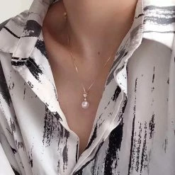 Takaramonobr Fanshaped 8.5-9.0 Mm White Akoya Pearl Dangle Earrings With Diamonds & Ruby In Gold Akoya Pearls