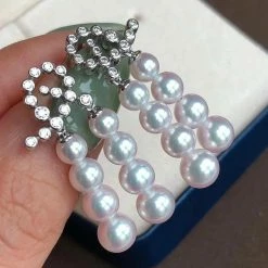 Deals 😍 Takaramonobr Frozen Queen Icicle Pearl Earrings With Diamonds In 18K Gold ✔️ 13 Takaramonobr Frozen Queen Icicle Pearl Earrings With Diamonds In 18K Gold