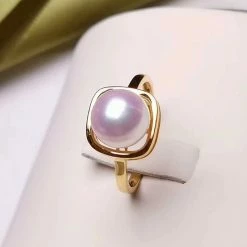 Takaramonobr Wrap Around Pearl Ring, 8.0-8.5 Mm Japanese Akoya