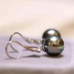 Hot Sale ⌛ Takaramonobr 8.0-9.0 Mm Tahitian Black Pearl Stiletto Diamonds Pearl Earrings ✔️ 10 Takaramonobr 8.0-9.0 Mm Tahitian Black Pearl Stiletto Diamonds Pearl Earrings